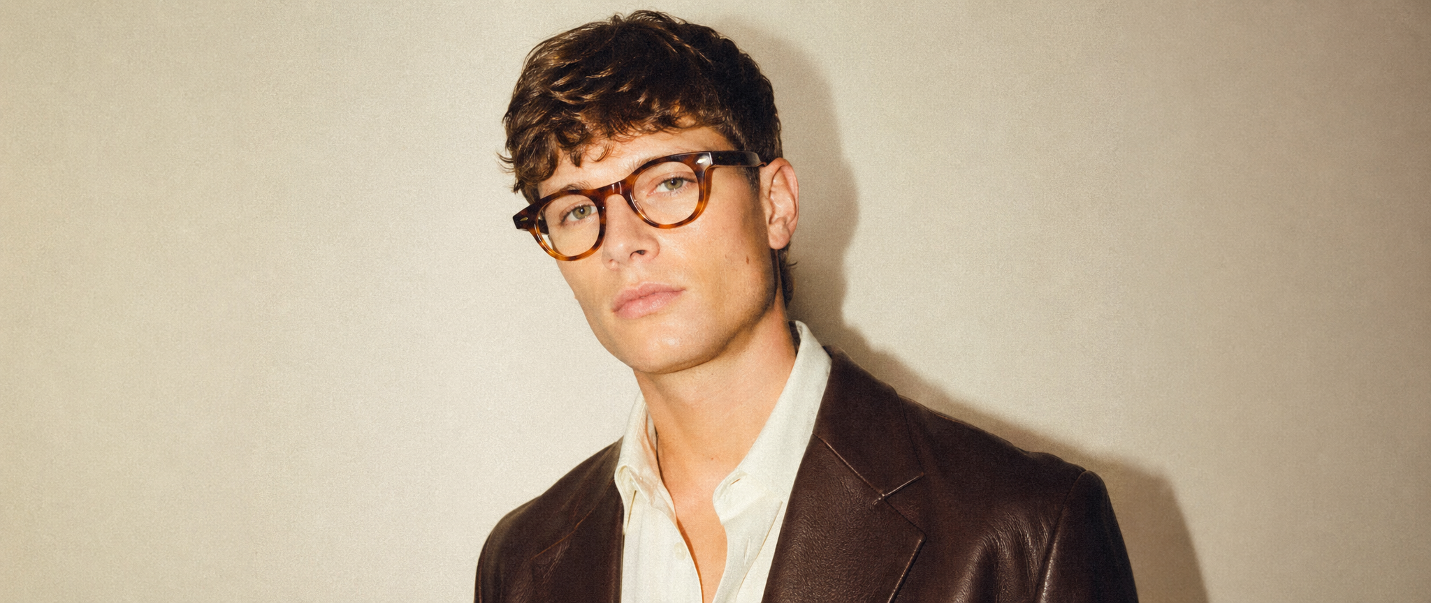 image of man wearing classic eyewear frames