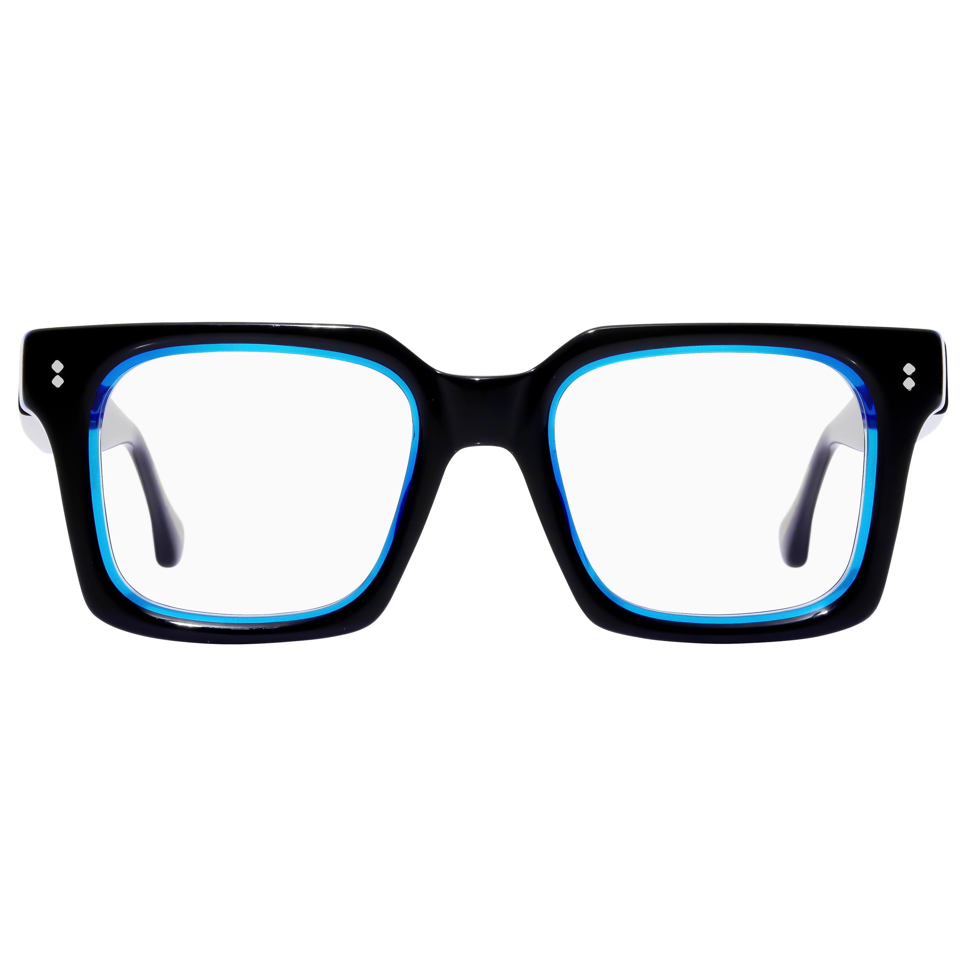 Blue on Black-look